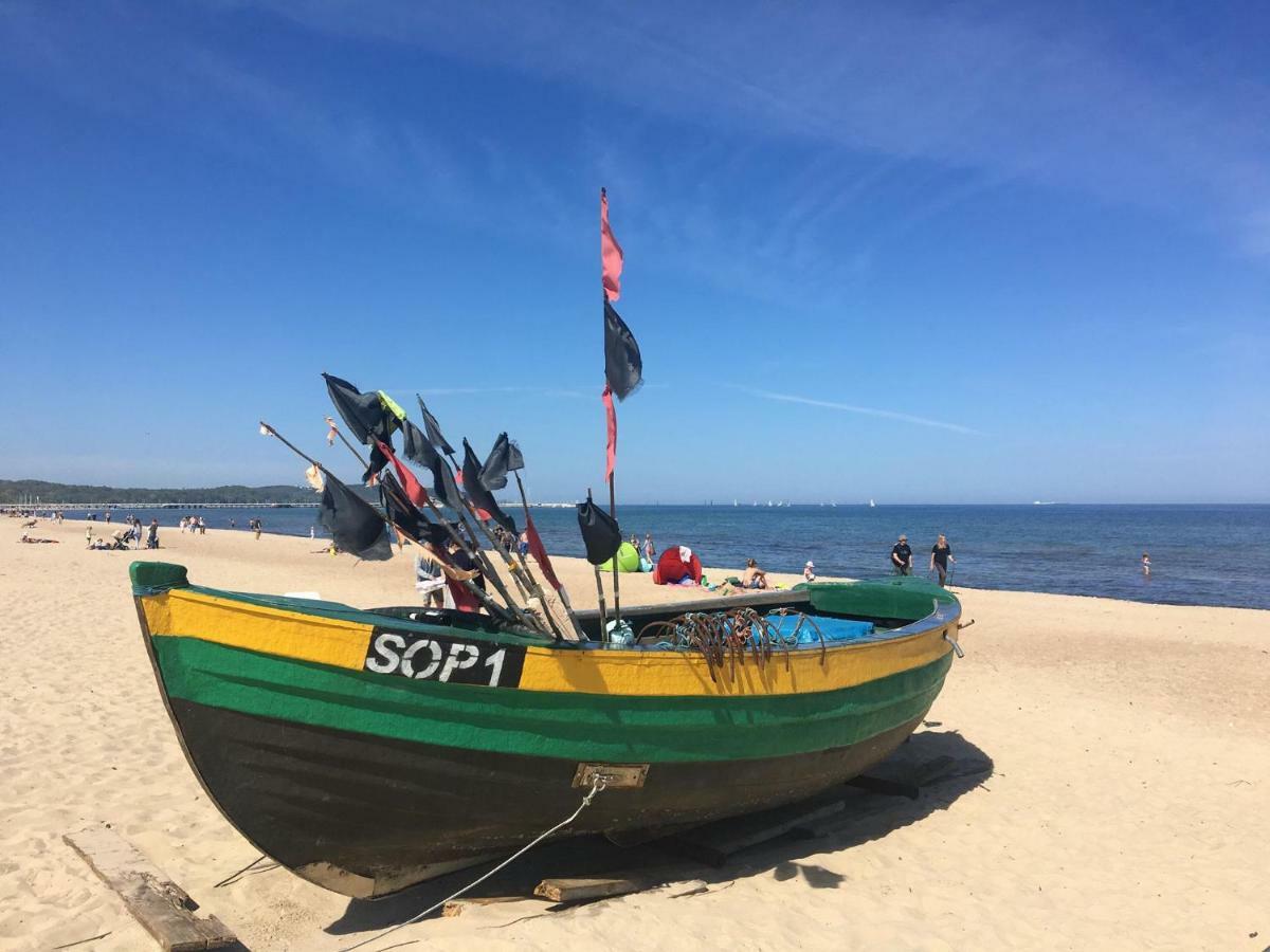 Blue Boat Apartment Sopot Bagian luar foto